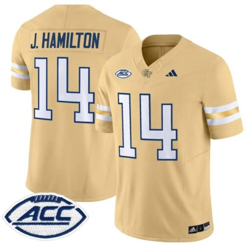 Joe Hamilton Jersey #14 Georgia Tech Yellow Jackets 2025 Stitched - Image 3