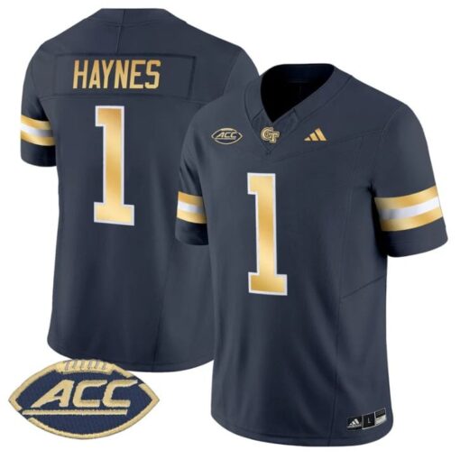 Jamal Haynes Jersey #1 Georgia Tech Yellow Jackets 2025 Stitched - Image 5