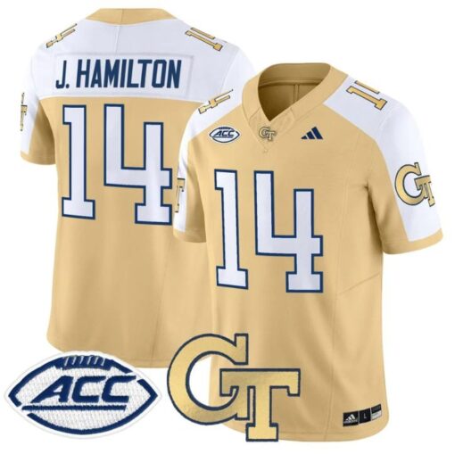 Joe Hamilton Jersey #14 Georgia Tech Yellow Jackets 2025 Stitched - Image 2