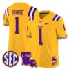 Ja Marr Chase Jersey 1 LSU Tigers 2025 Louisiana Patch Stitched Gold e2637edd 0995 4cfa a1ea a44db7ad2d8c
