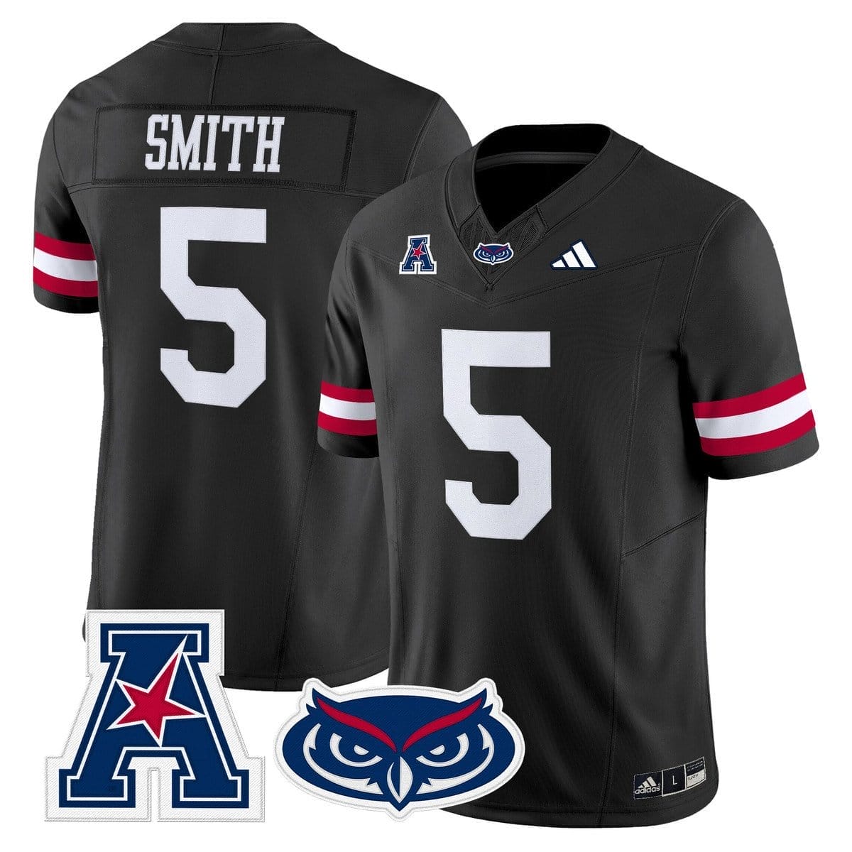 Jabari Smith Jersey #5 Florida Atlantic Owls 2025 All Stitched