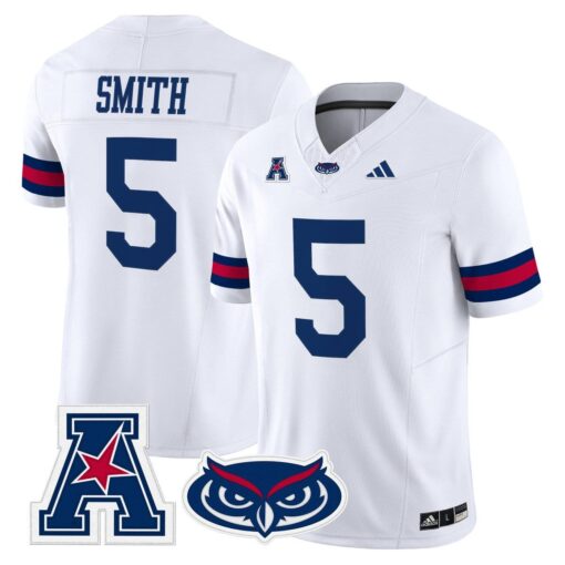 Jabari Smith Jersey #5 Florida Atlantic Owls 2025 All Stitched - Image 2