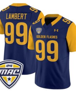 Jack Lambert Jersey 99 Kent State Golden Flashes 2025 Stitched Navy