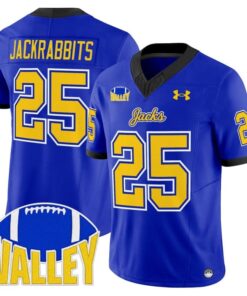 Jackrabbits Jersey 25 South Dakota State Jackrabbits 2025 Stitched Blue