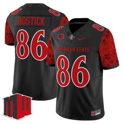 Jacob Bostick Jersey #86 San Diego State Aztecs 2025 Limited Stitched
