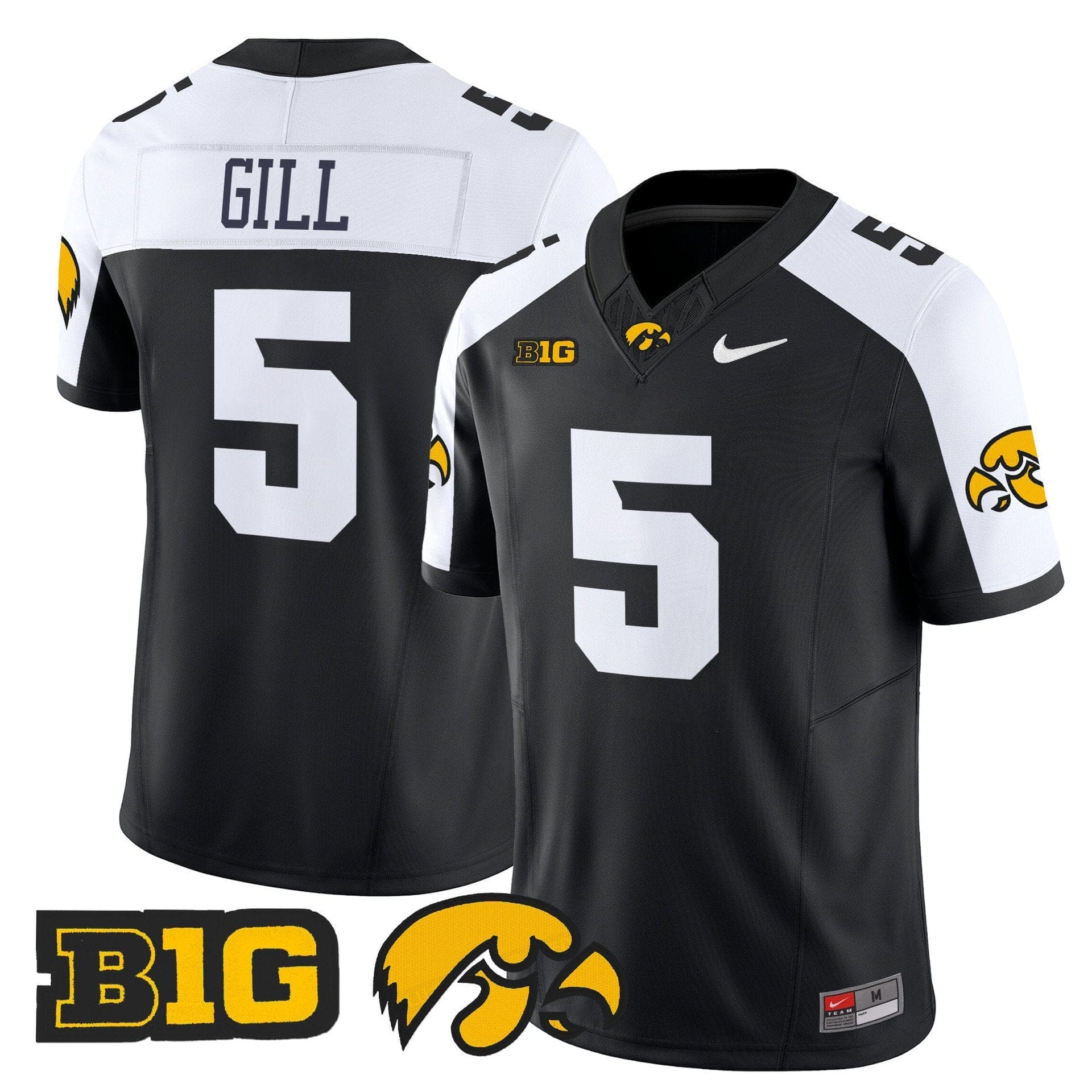 Jacob Gill Jersey #5 Iowa Hawkeyes 2025 Limited Stitched - Image 3