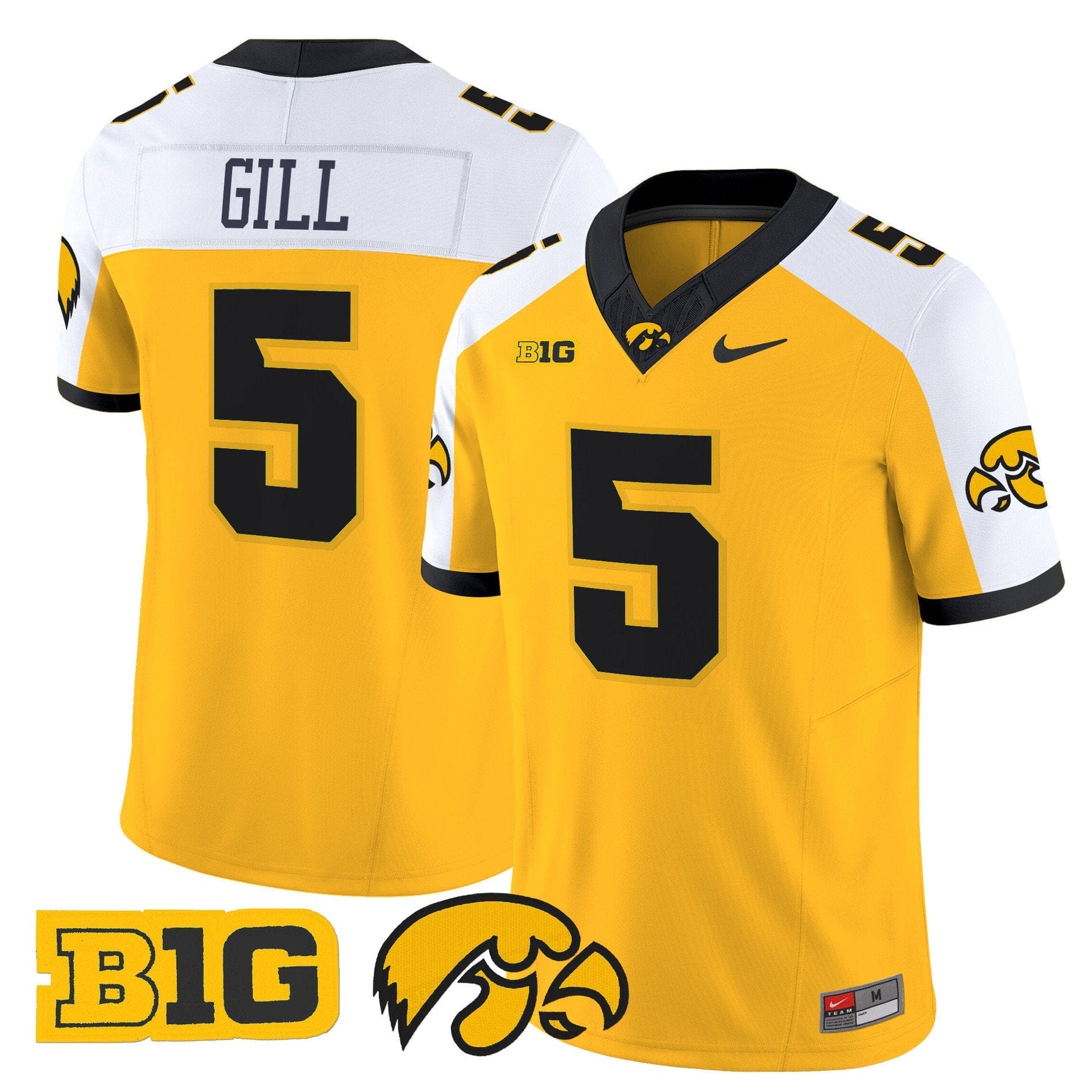 Jacob Gill Jersey #5 Iowa Hawkeyes 2025 Limited Stitched - Image 4