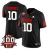 Jacob Rodriguez Jersey 10 Texas Tech Football 100th Anniversary Stitched Black
