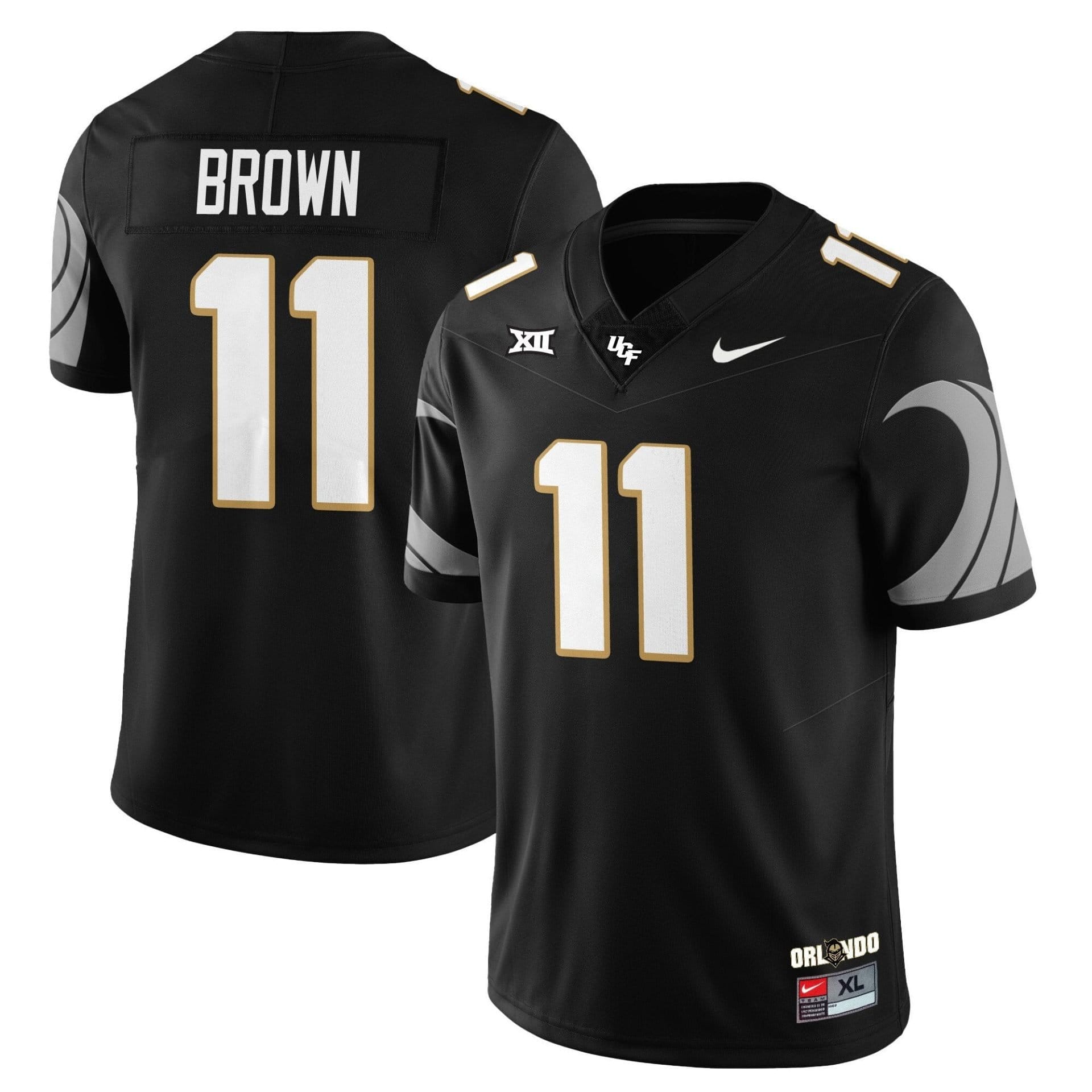 Jacurri Brown Jersey #11 UCF Football 2025 Core Uniforms Stitched