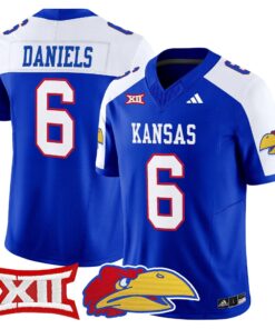Jalon Daniels Jersey 6 Kansas Jayhawks 2025 Vapor Limited Stitched Royal Alter