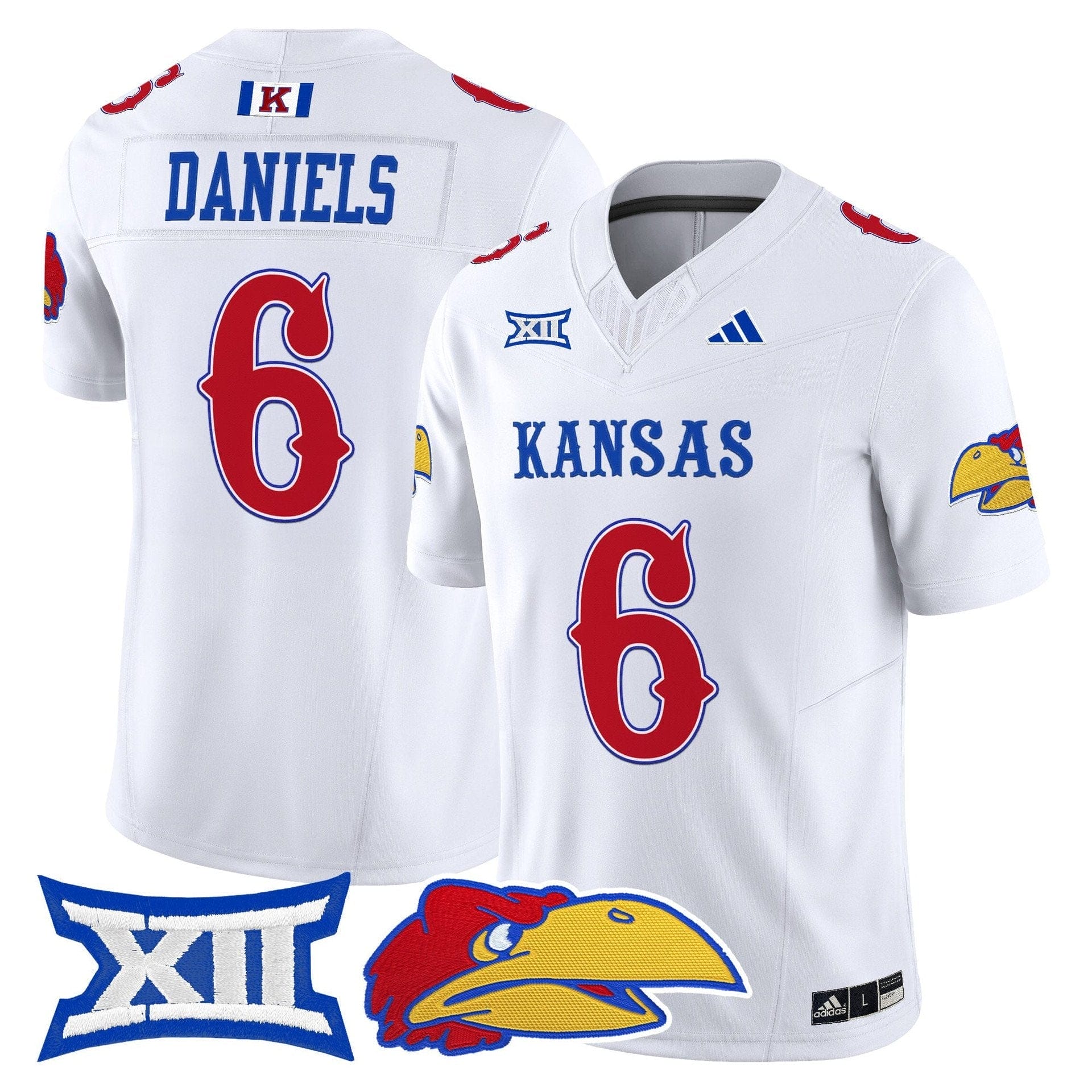 Jalon Daniels Jersey #6 Kansas Jayhawks 2025 Vapor Limited Stitched - Image 2