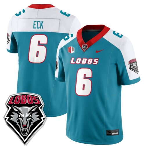 Jaxton Eck Jersey #6 UNM Lobo Football 2025 All Stitched - Image 2