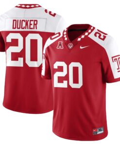 Jay Ducker Jersey 20 Temple Football 2025 Vapor Limited Stitched Alternate