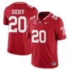 Jay Ducker Jersey 20 Temple Football 2025 Vapor Limited Stitched Red