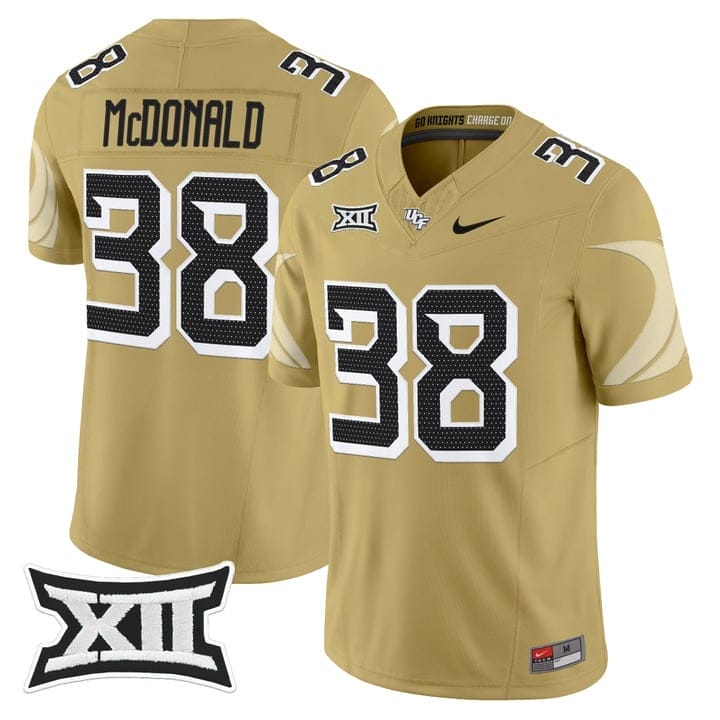 Jayden McDonald Jersey #38 UCF Knights 2025 Vapor Limited Stitched - Image 3