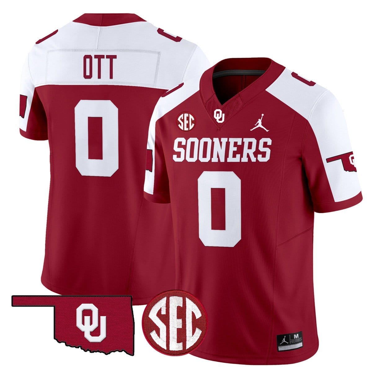 Jaydn Ott Jersey #0 Oklahoma Sooners 2025 Vapor Limited Stitched - Image 2