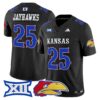 Jayhawks Jersey 25 Kansas Jayhawks 2025 Vapor Limited Stitched Black