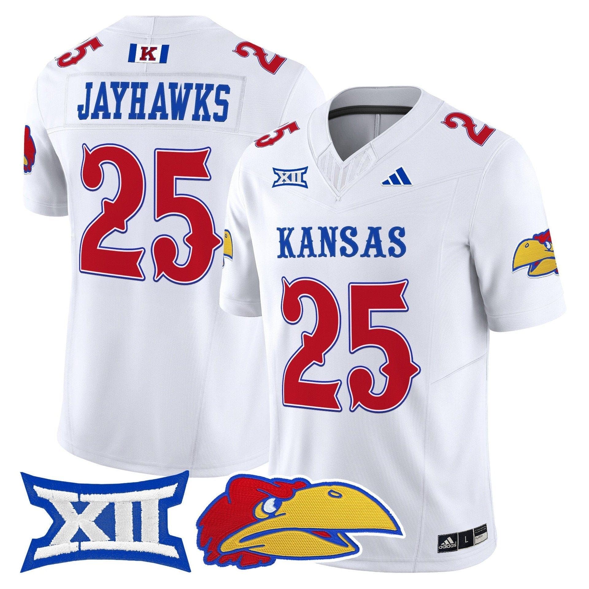 Jayhawks Jersey #25 Kansas Jayhawks 2025 Vapor Limited Stitched - Image 2