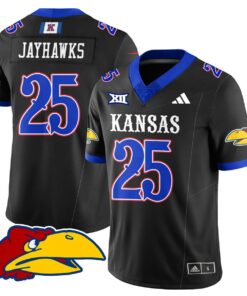 Jayhawks Jersey #25 Kansas Jayhawks Football 2025 Limited Stitched