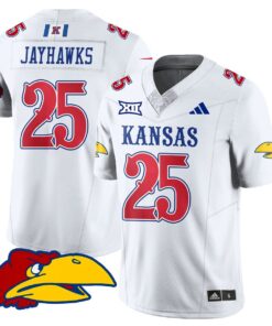Alternative view of Jayhawks Jersey #25 Kansas Jayhawks Football 2025 Limited Stitched