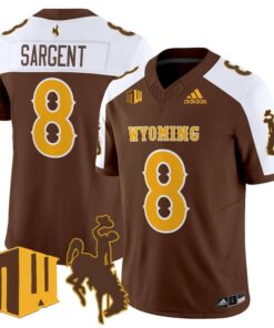 Alternative view of Jaylen Sargent Jersey #8 Wyoming Cowboys 2025 Vapor Limited Stitched