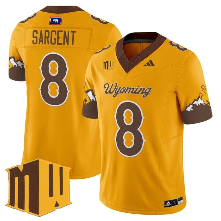Jaylen Sargent Jersey #8 Wyoming Cowboys 2025 Vapor Limited Stitched - Image 4