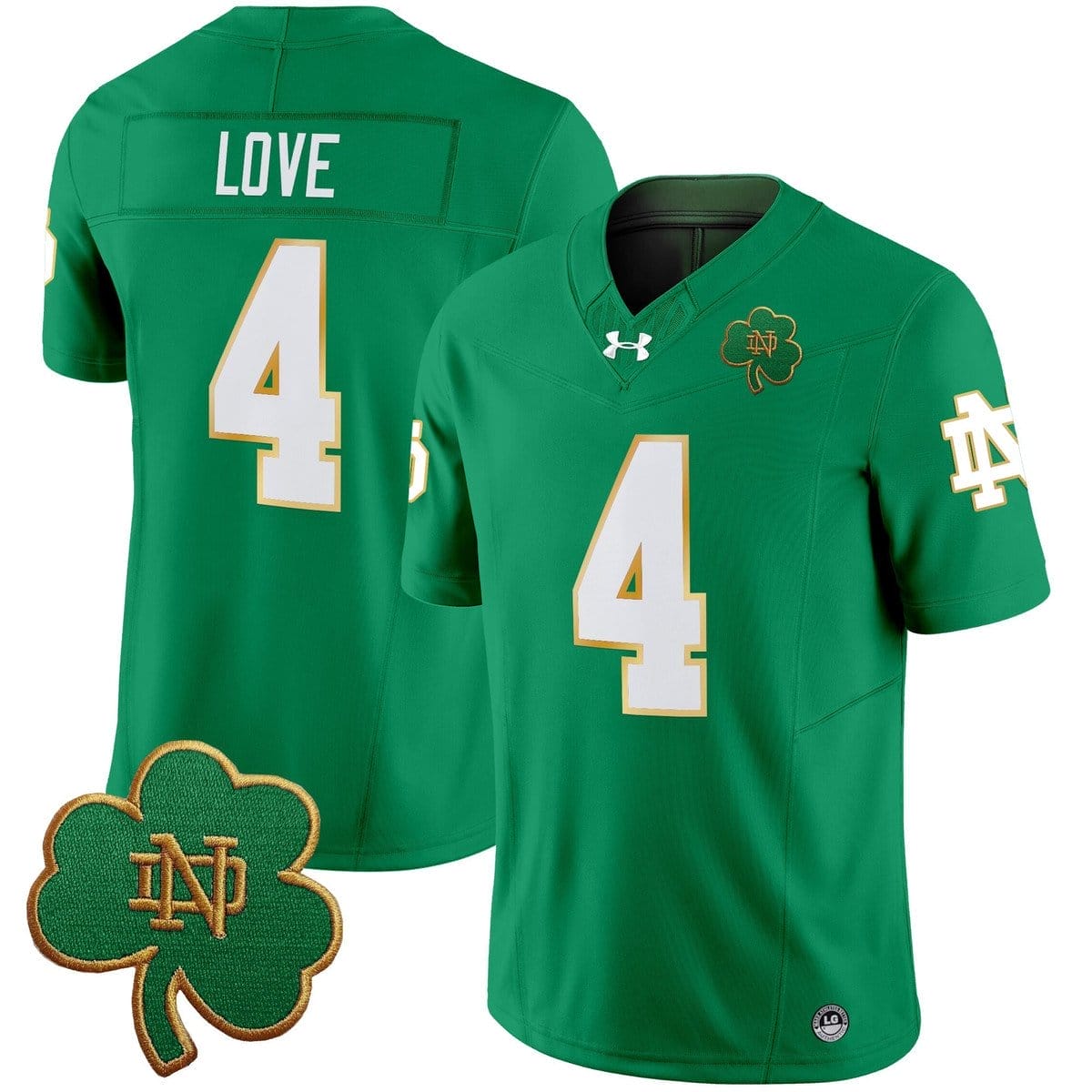 Jeremiyah Love Jersey #4 Notre Dame 2025 Vapor Limited V3 Stitched