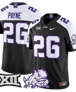 Jeremy Payne Jersey 26 TCU Horned Frogs 2025 Vapor Limited Stitched Black Alter