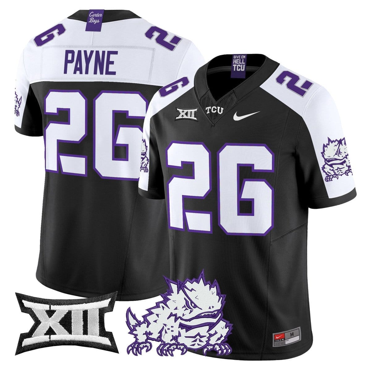 Jeremy Payne Jersey #26 TCU Horned Frogs 2025 Vapor Limited Stitched - Image 3