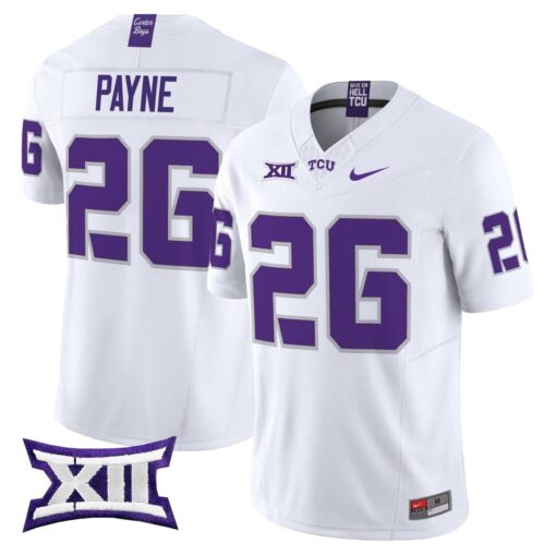 Jeremy Payne Jersey #26 TCU Horned Frogs 2025 Vapor Limited Stitched - Image 2