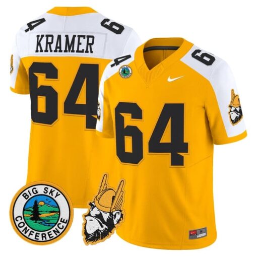 Jerry Kramer Jersey #64 Idaho Vandals 1975 Throwback Limited Stitched - Image 4