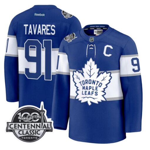 John Tavares Jersey #91 Toronto Maple Leafs Timeless Stitched - Image 5
