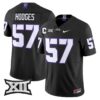 Johnny Hodges Jersey 57 TCU Horned Frogs 2025 Vapor Limited Stitched Black