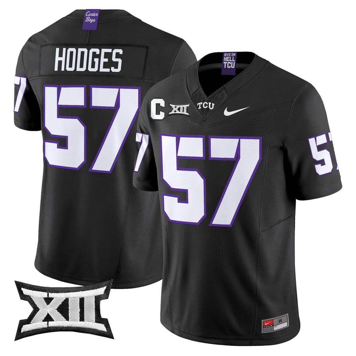 Johnny Hodges Jersey #57 TCU Horned Frogs 2025 Vapor Limited Stitched