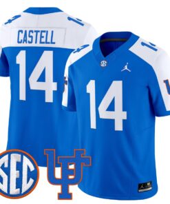 Jordan Castell Jersey 14 Florida Gators 1960s Throwback Vapor Limited Royal Alter 999db591 85d2 4cf0 85b9 bdb21308245a