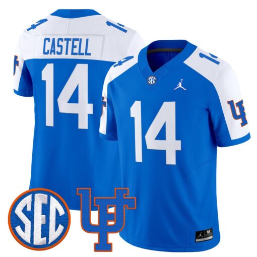 Jordan Castell Jersey #14 Florida Gators 1960s Throwback Vapor Limited - Image 3