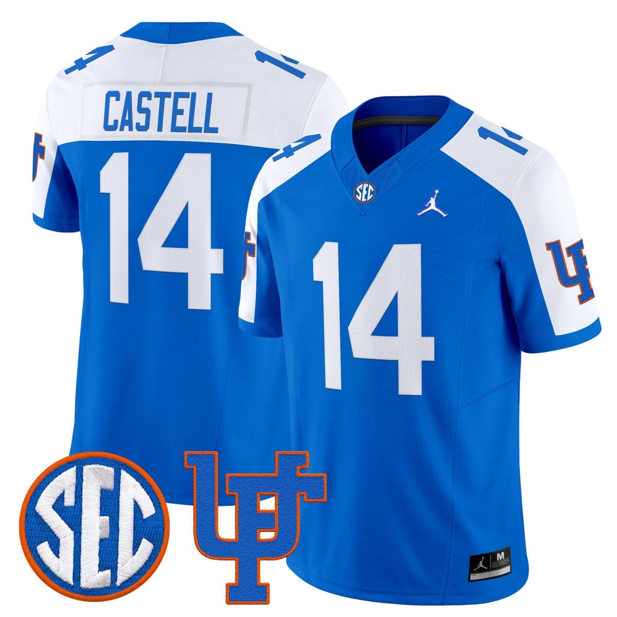 Jordan Castell Jersey #14 Florida Gators 1960s Throwback Vapor Limited - Image 3