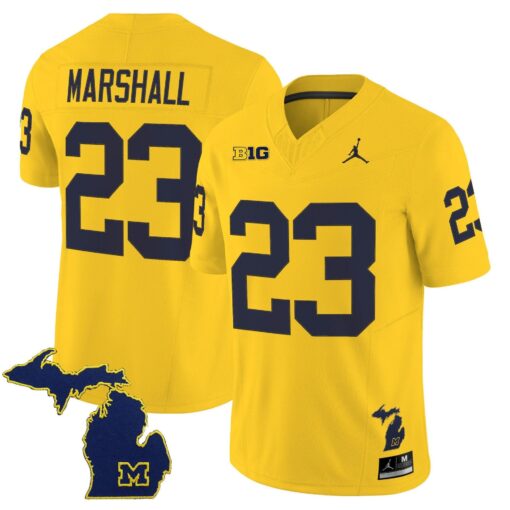Jordan Marshall Jersey #23 Michigan Wolverines 2025 Limited V2 Stitched - Image 3