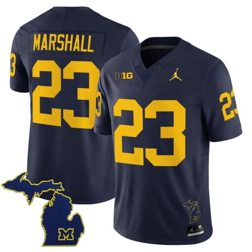 Jordan Marshall Jersey #23 Michigan Wolverines 2025 Limited V2 Stitched - Image 5