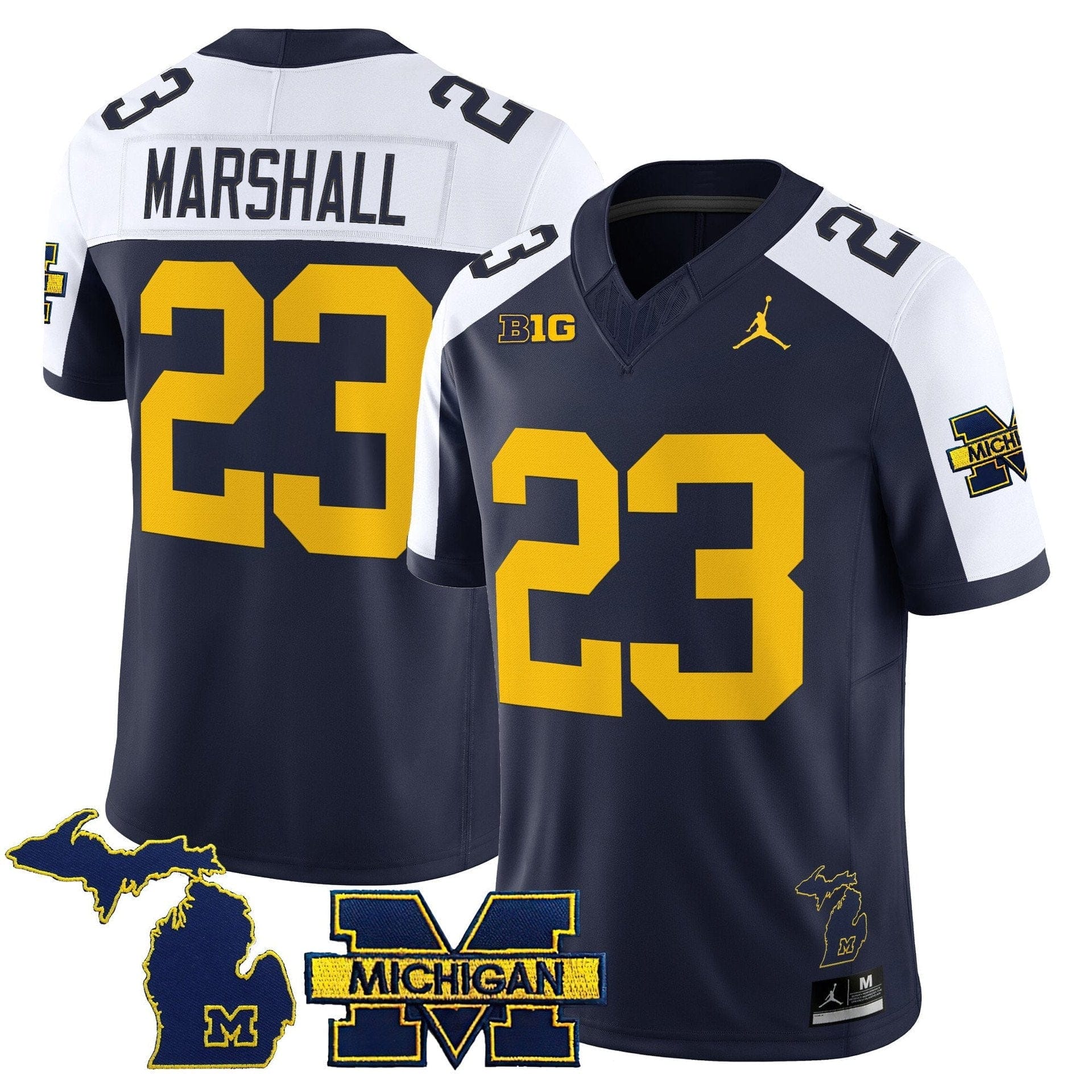 Jordan Marshall Jersey #23 Michigan Wolverines 2025 Limited V2 Stitched - Image 4