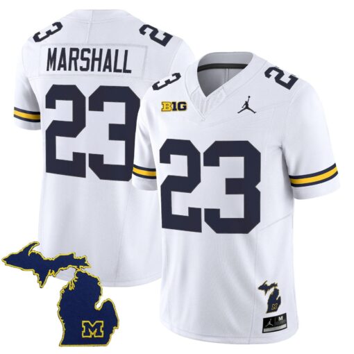 Jordan Marshall Jersey #23 Michigan Wolverines 2025 Limited V2 Stitched
