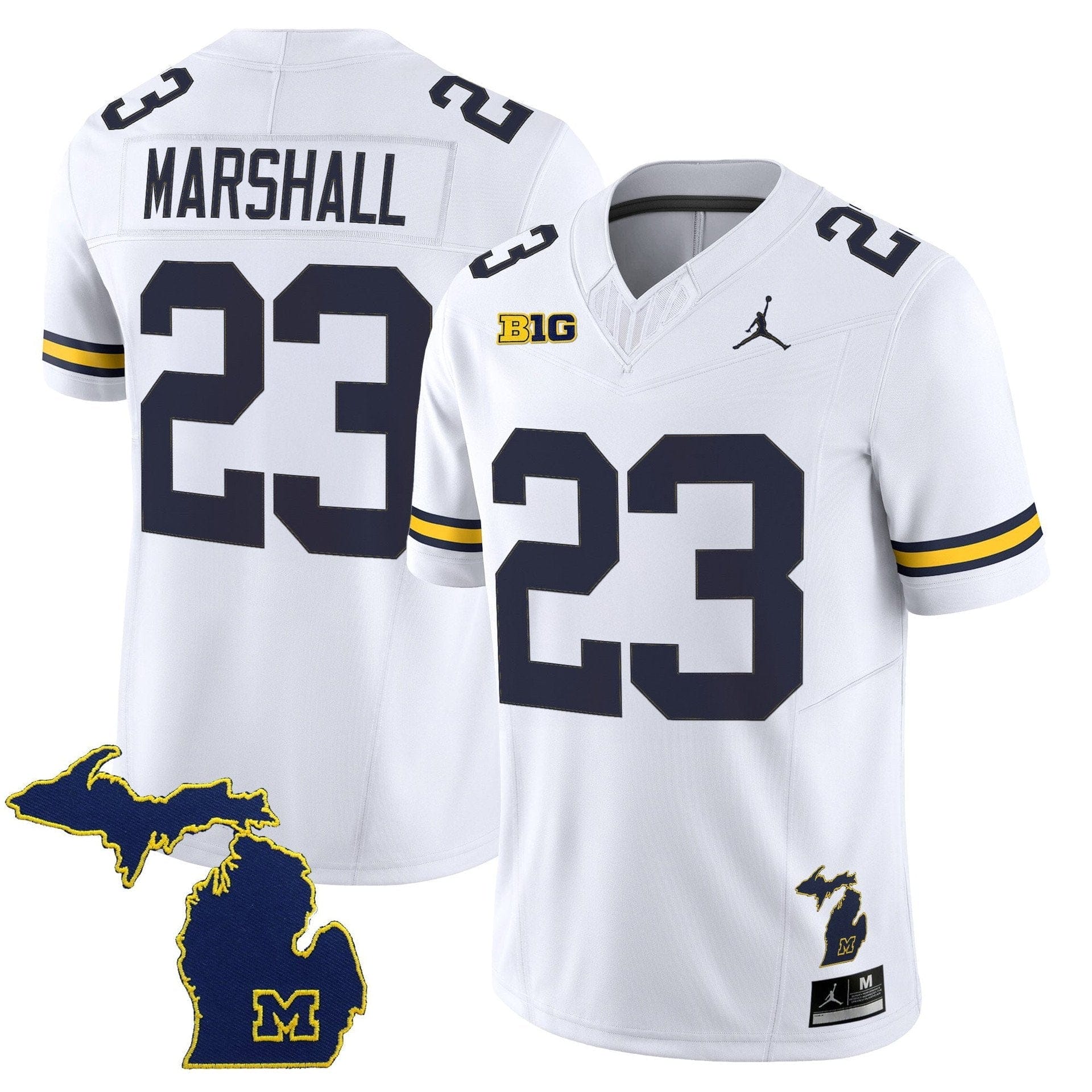 Jordan Marshall Jersey #23 Michigan Wolverines 2025 Limited V2 Stitched