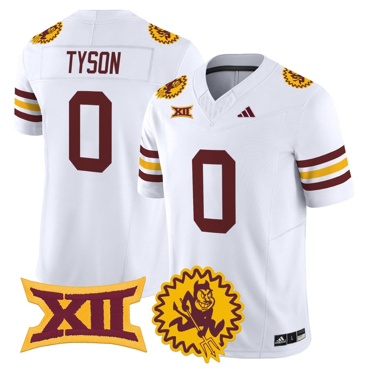 Jordyn Tyson Jersey #0 Arizona State Sun Devils 1975 Throwback Stitched - Image 2