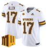 Josh Allen Jersey 17 Wyoming Cowboys 2025 Vapor Limited Stitched White
