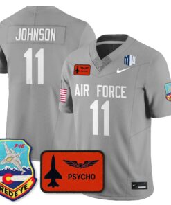 Josh Johnson Jersey 11 Air Force 2025 Honor F 16 Stitched 140th Wing