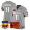 Josh Johnson Jersey 11 Air Force 2025 Honor F 16 Stitched 20th Fighter