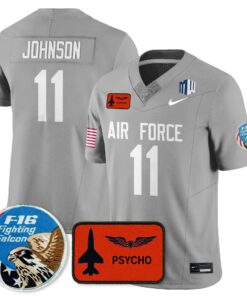 Josh Johnson Jersey 11 Air Force 2025 Honor F 16 Stitched Honor F 16