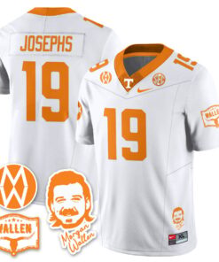 Joshua Josephs Jersey 19 Tennessee Vols Morgan Wallen 2025 Stitched White 714a4527 c507 44af 9acd af17a43b1afb