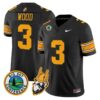 Joshua Wood Jersey 3 Idaho Vandals 1975 Throwback Limited Stitched Black