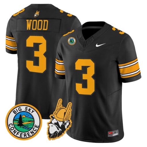 Joshua Wood Jersey #3 Idaho Vandals 1975 Throwback Limited Stitched